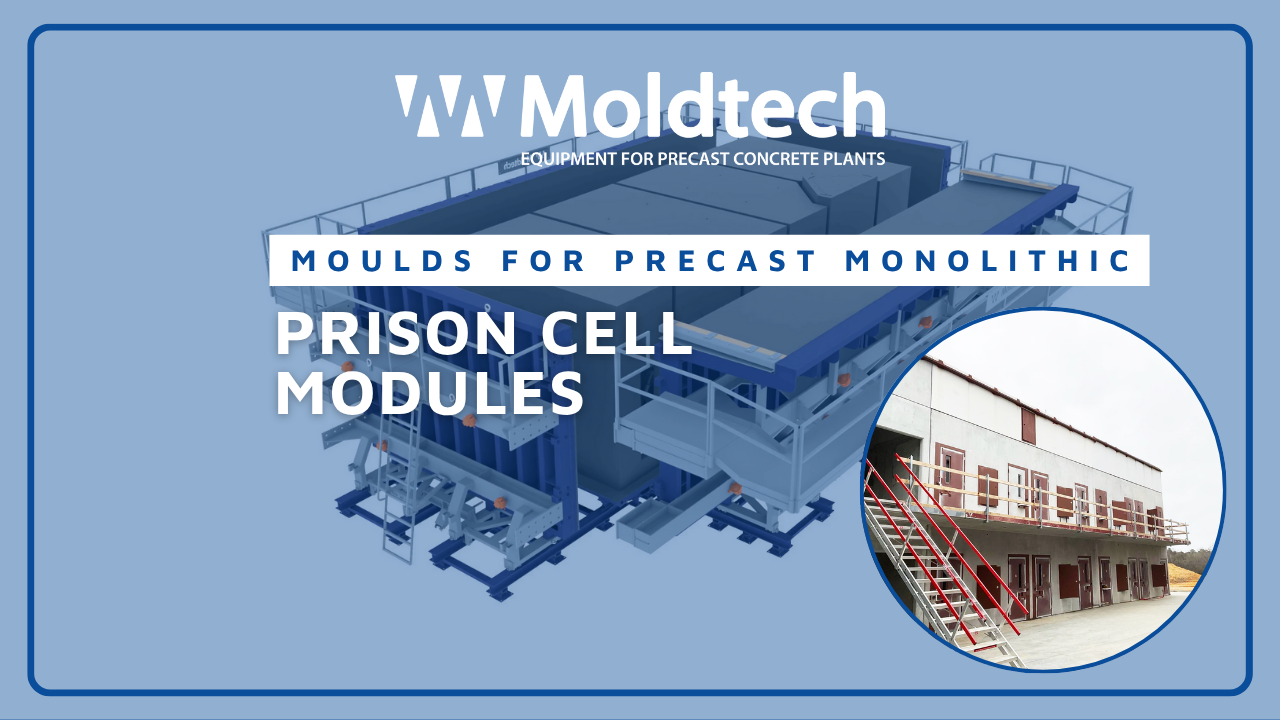 Moldes para módulos monolíticos prefabricados de celdas de prisión de Moldtech